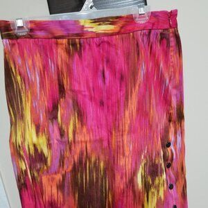 Women's Skirt Clinton Kelly 8 Pencil Knee Pink Summer Elegant Office Casual